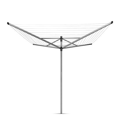 Brabantia Lift-O-Matic Outdoor Clothesline 197 Feet (60m) of Drying Space, with Metal Ground Spike and Protective Cover