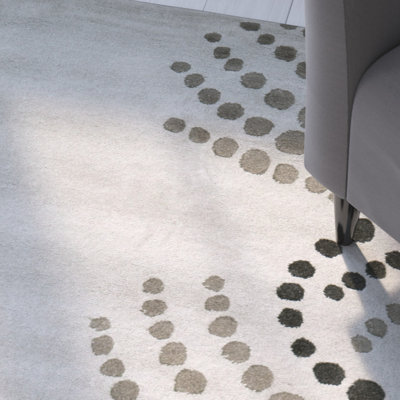 Amier Hand Tufted Wool And Viscose Abstract Rug 2’*3’ 