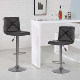 Achorn Swivel Adjustable Height Bar Stool (Set of 2) by Latitude Run