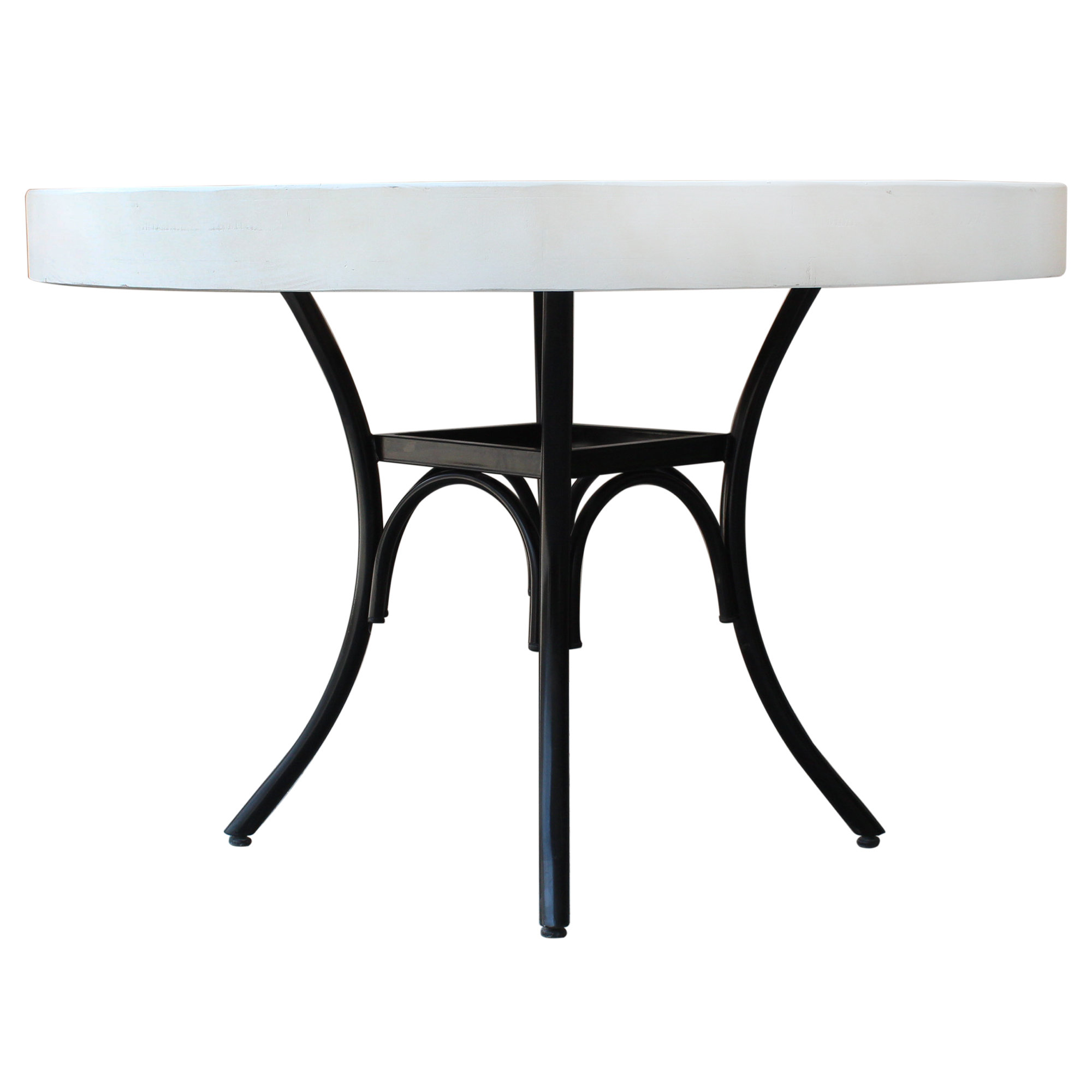 Red Barrel Studio® 47'' Round Wood & Iron Dining Table Wayfair