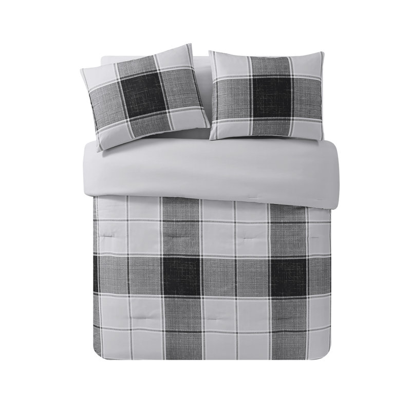 Gracie Oaks Parkhur Home Plaid Comforter Set Reviews Wayfair