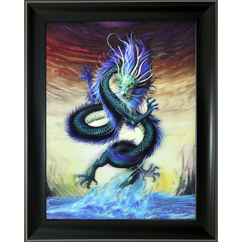 Green Dragon - Picture Frame Graphic Art