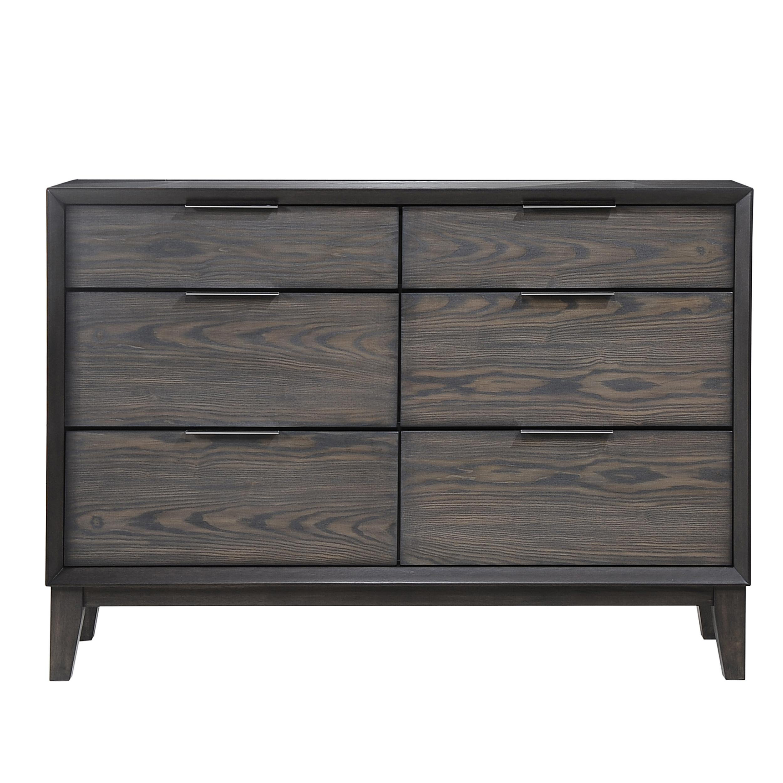 Foundry Select Holloway 6 Drawer 59.8'' W Solid Wood Double Dresser |  Wayfair
