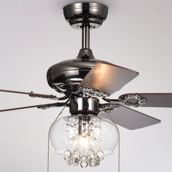 5 Lake Macquarie Crystal Blade Ceiling Fan Light Kit Included 5 Lake Macquarie Crystal Blade Ceiling Fan Light Kit Included