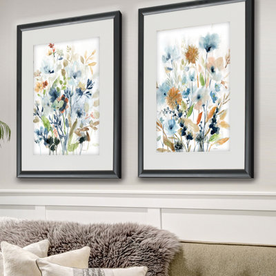 Holland Spring Mix 2 Piece Framed Acrylic Painting Print Set
