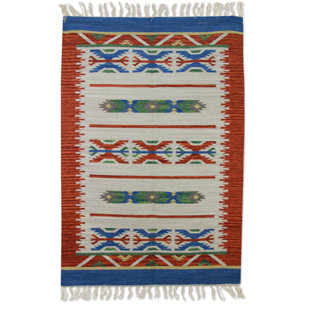 Dhurrie Area Rugs You Ll Love Wayfair Richborough Geometric Dhurrie Hand Woven Wool Beige Area Rug