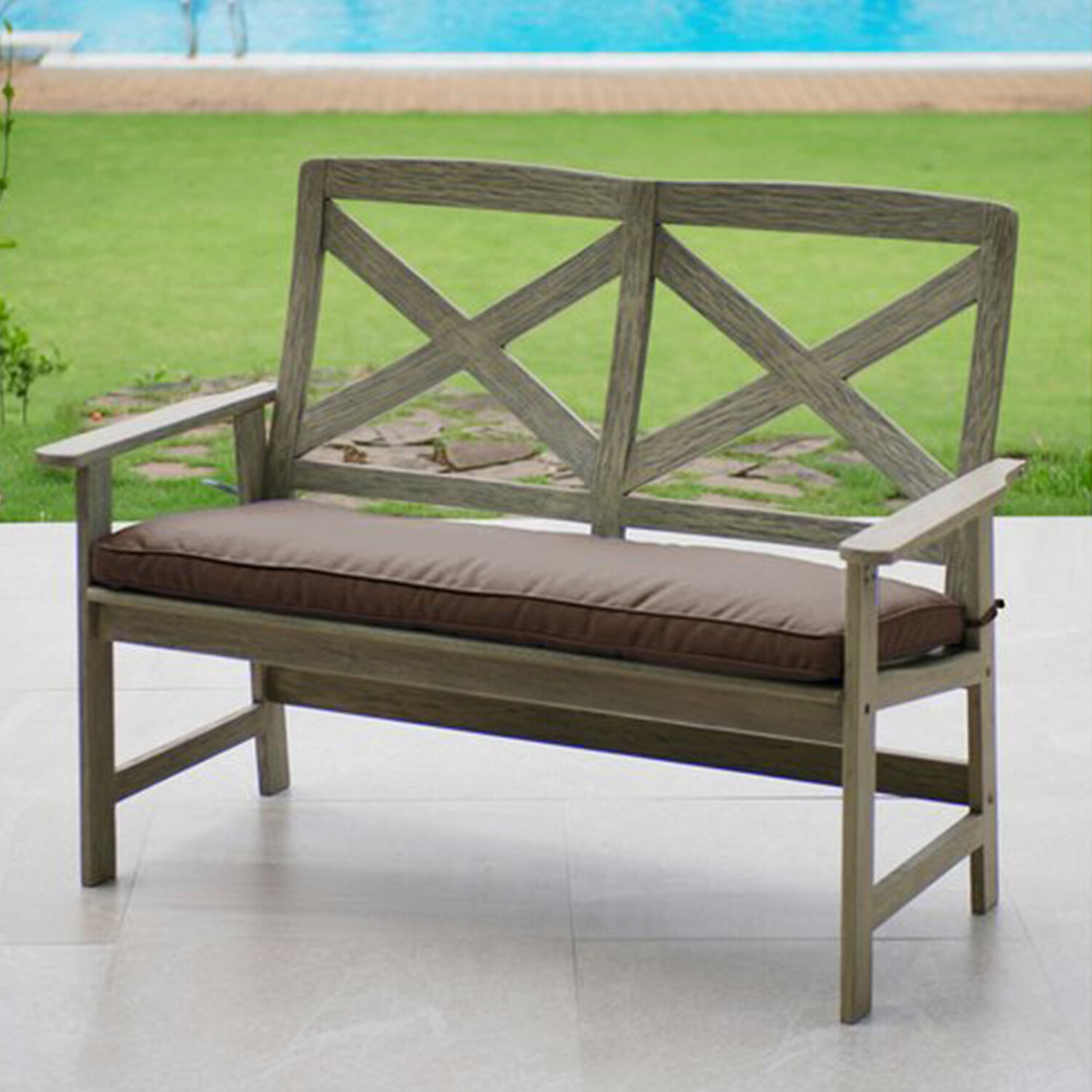 englewood glider bench with cushion