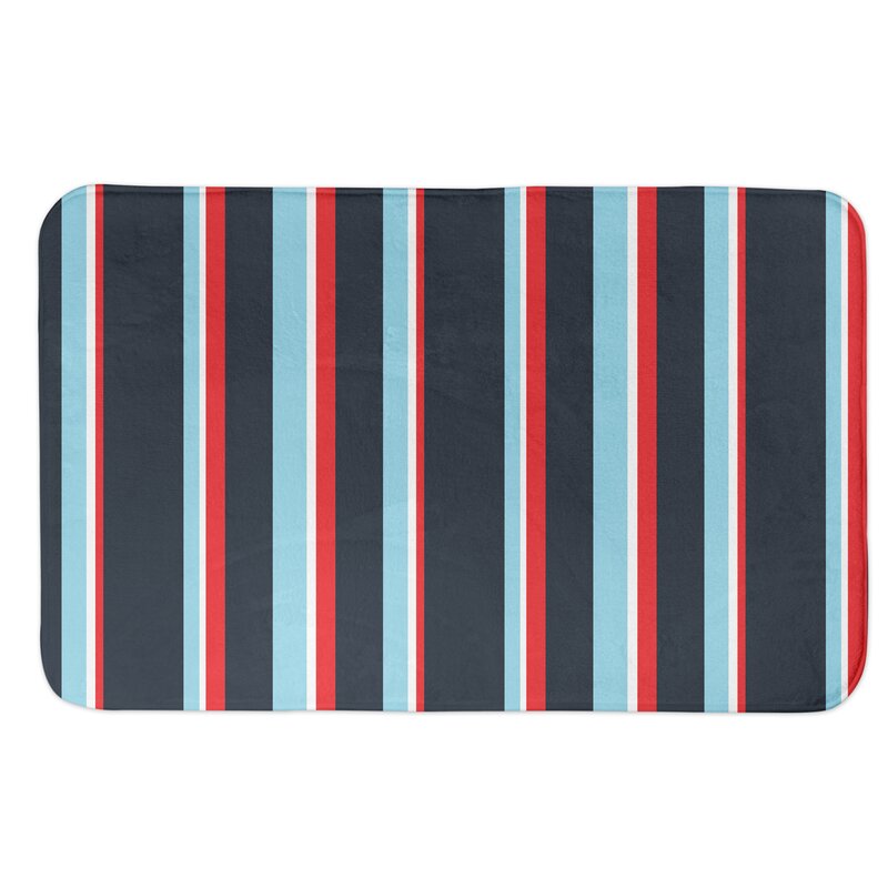 Longshore Tides Brittney Nautical Stripes Bath Rug Wayfair