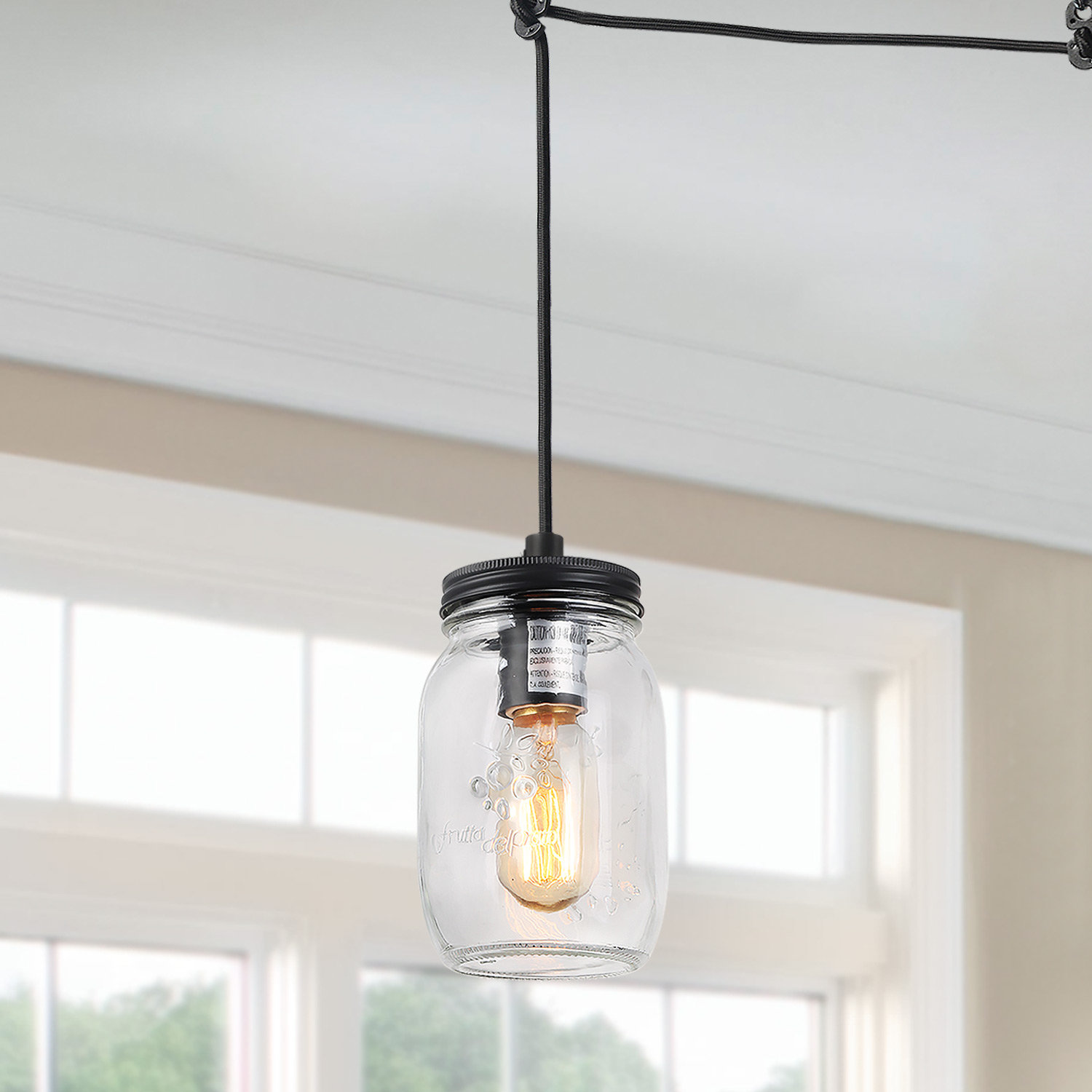 Gracie Oaks Tambellini 1 Light Single Jar Pendant Wayfair