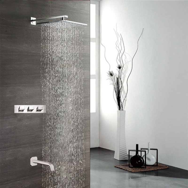 Fontanashowers Sita Platinum Led Multi Function Fixed Shower Head