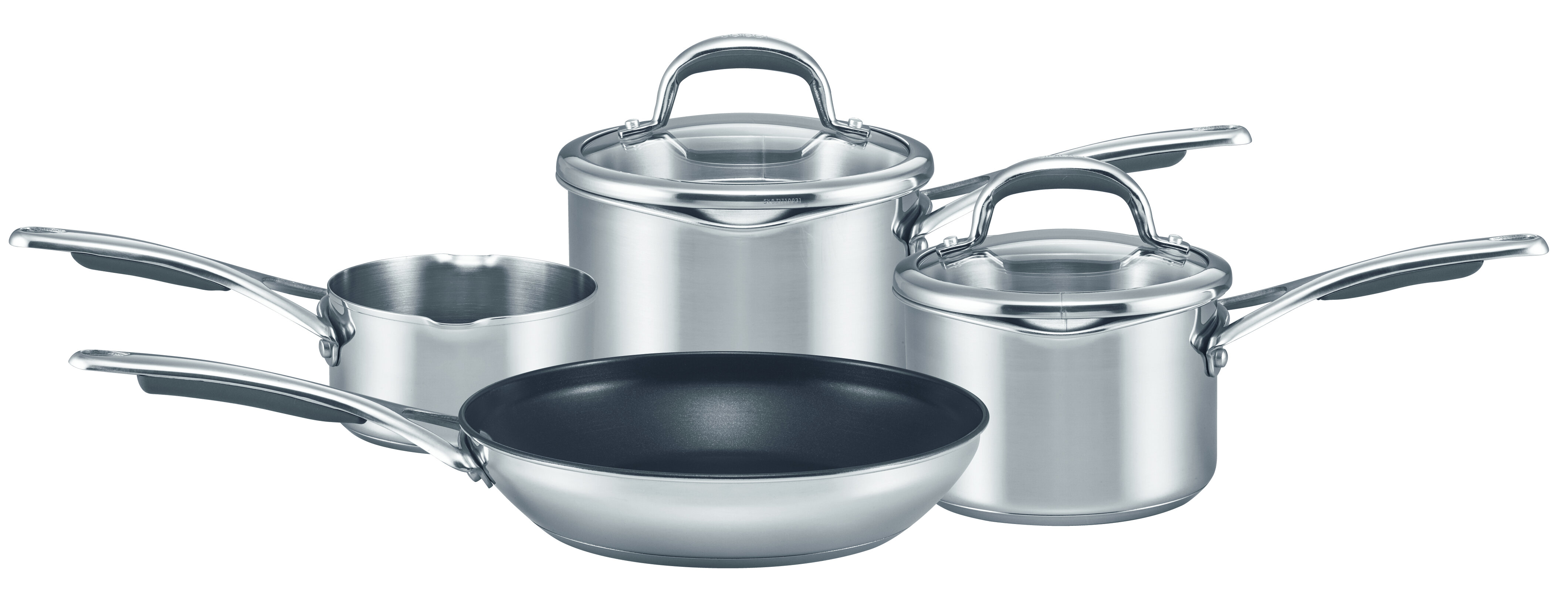 Meyer Stainless Steel Induction 5 Piece Cookware Set 10 Year Guarantee.