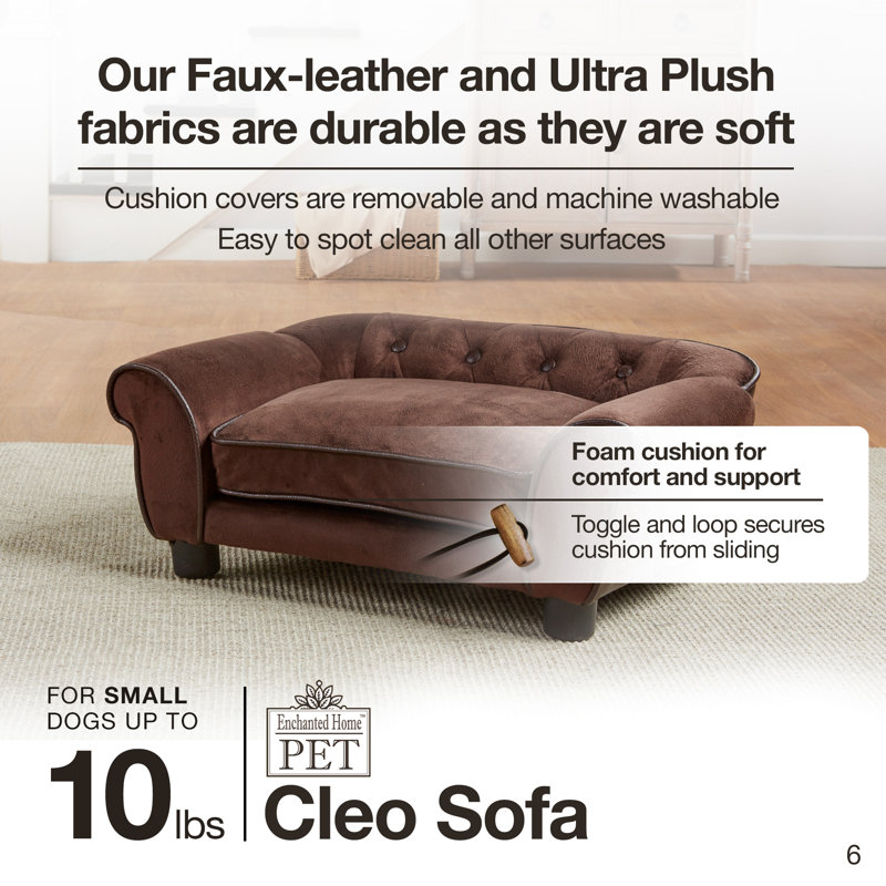 Tucker Murphy Pet Lonnie Cleo Dog Sofa With Cushion Reviews