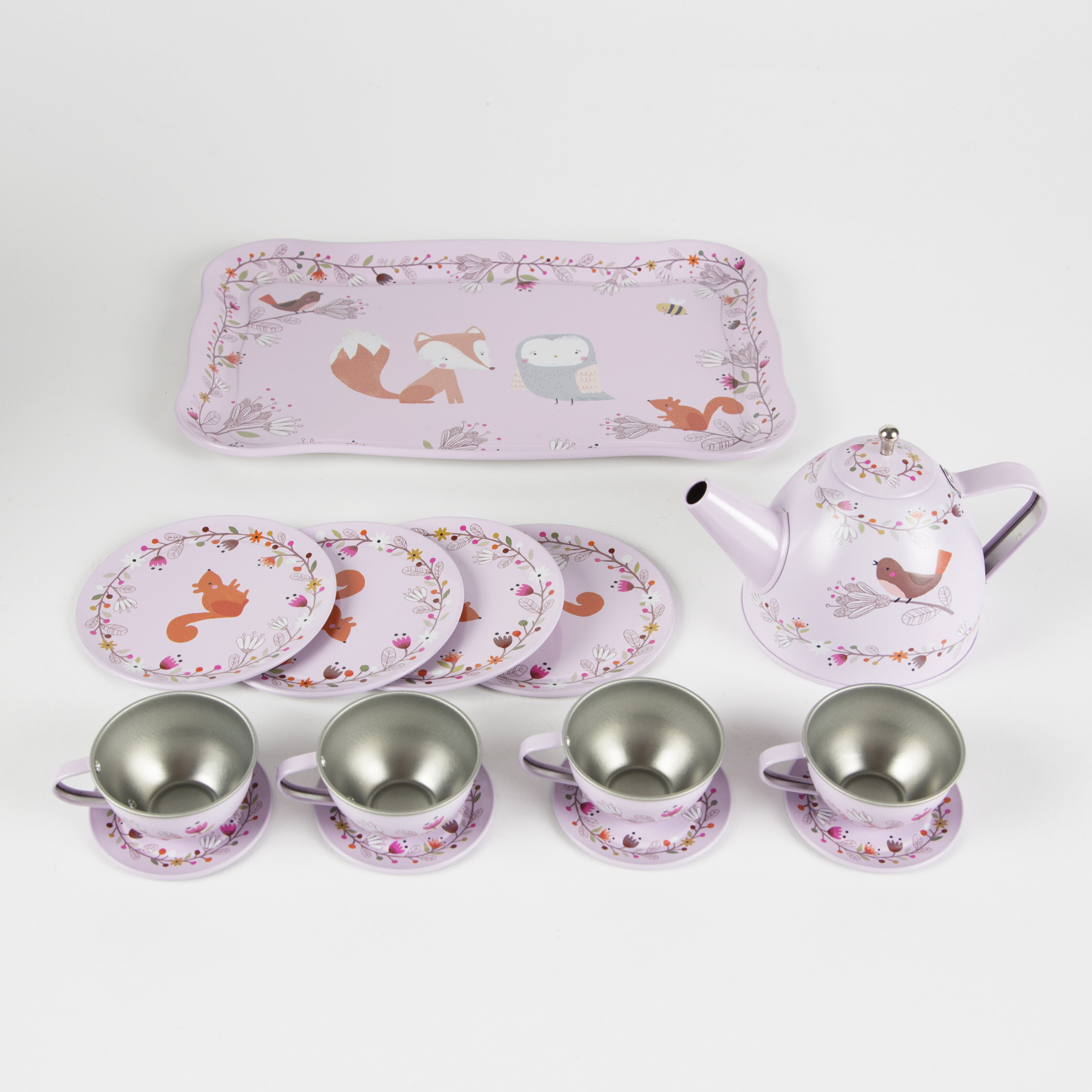 woodland friends tea set