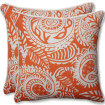 wayfair orange pillows