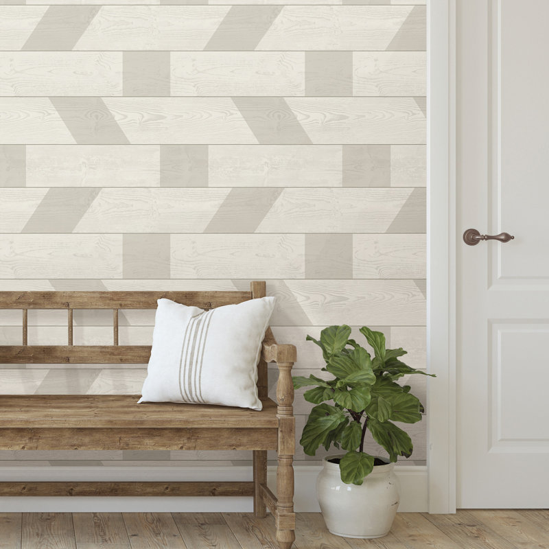 Scott Living Natural Graphic Shiplap 18 L X 20 5 W Peel And