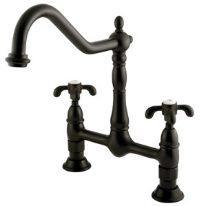 Kingston Brass French Country Double Handle Centerset Kitchen Faucet