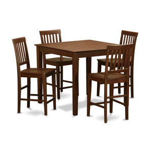 5 Piece Counter Height Pub Table Set by Wooden I..