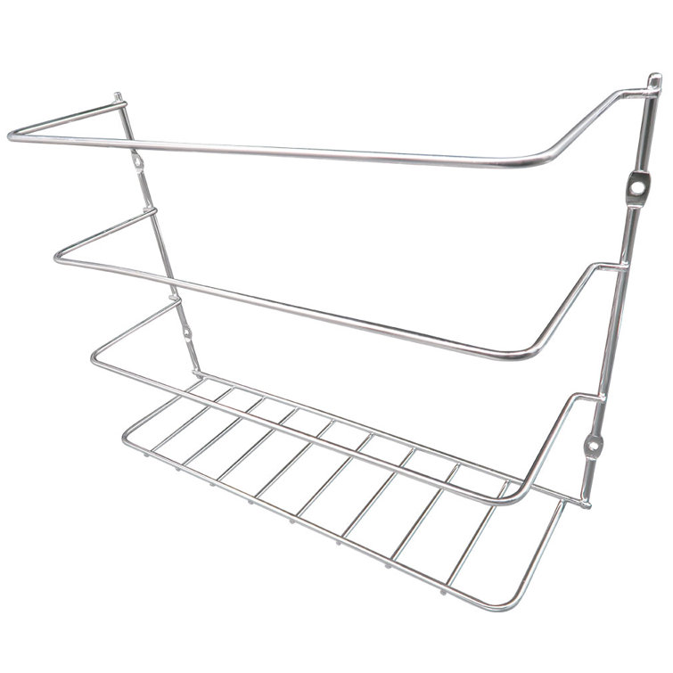 Rebrilliant Cutting Board Wrap Storage Rack Wall Door Mount Foil Wax Paper Metal Set 2 Wayfair