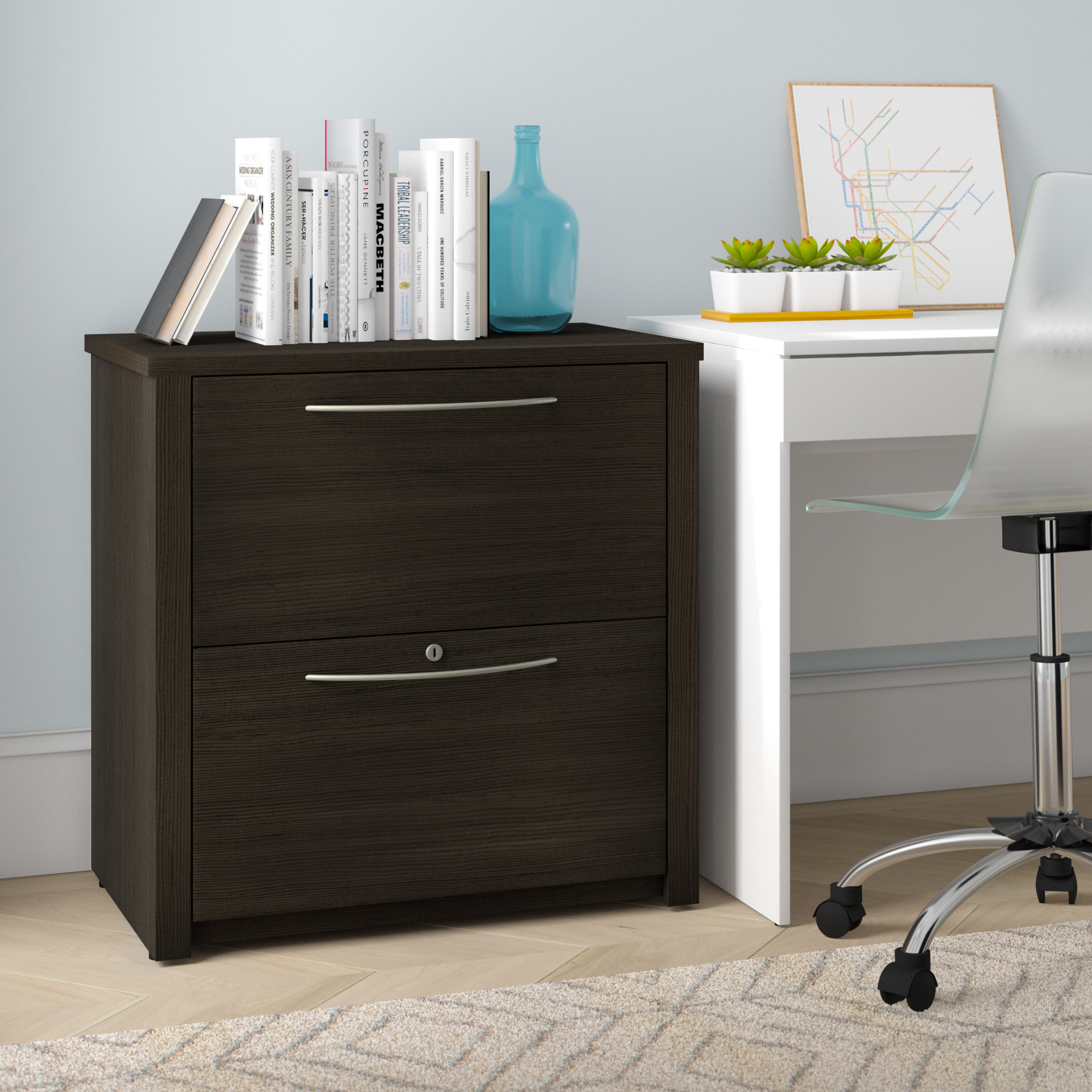 Latitude Run Karyn 2 Drawer Lateral Filing Cabinet Reviews Wayfair