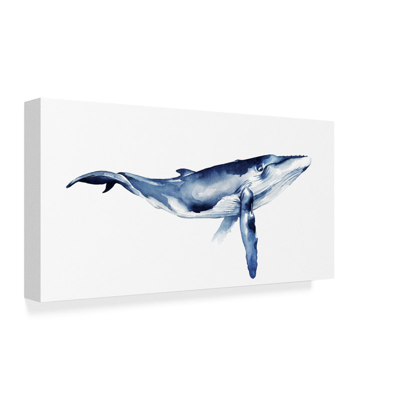 East Urban Home Whale Portrait I Acrylic Painting Print On