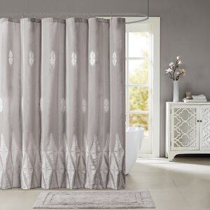 Darlene Embroidered Shower Curtain