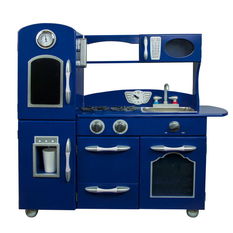 Kidkraft Retro Kitchen Blue teamson kids wooden play kitchen set & reviews | wayfair Kidkraft Retro Kitchen Blue teamson kids wooden play kitchen set & reviews | wayfair