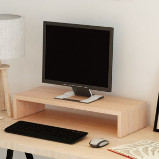 Wooden Computer Monitor Stand Wayfair Co Uk Monitor Stand