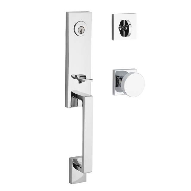 Baldwin Seattle Handleset With Single Cylinder Deadbolt And Door