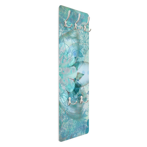 Winter Flowers Wall Mounted Coat Rack Symple Stuff