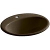 K-2905-1-0 Kohler Farmington Metal Oval Drop-In Bathroom Sink with ...