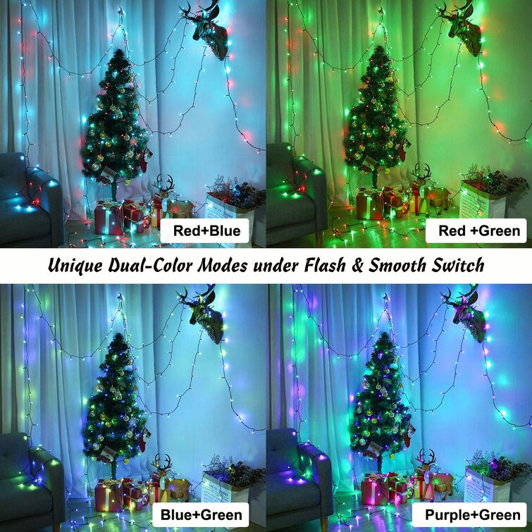 RGB LED CHRISTMAS XMAS TREE LIGHTS DECORATION 20 SILVER BALLS LIGHTS 4 METERS