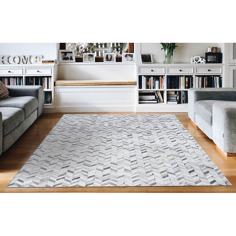 Union Rustic Richburg Geometric Gray Black Area Rug Reviews Wayfair