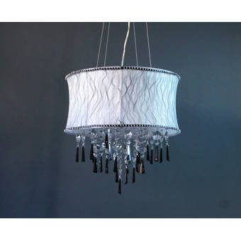 Brayden Studio Uriarte 3 Light Unique Statement Drum Chandelier Wayfair