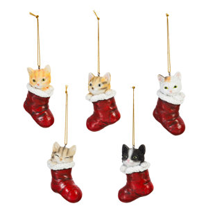 Grey Cat Ornament Wayfair