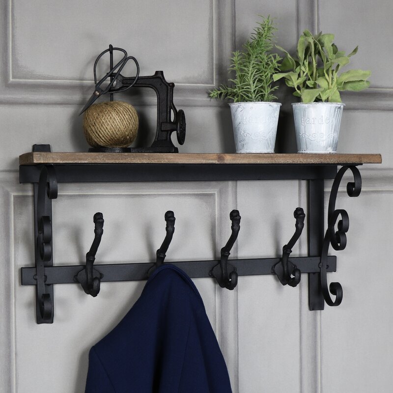 Williston Forge Wall Mounted Coat Rack