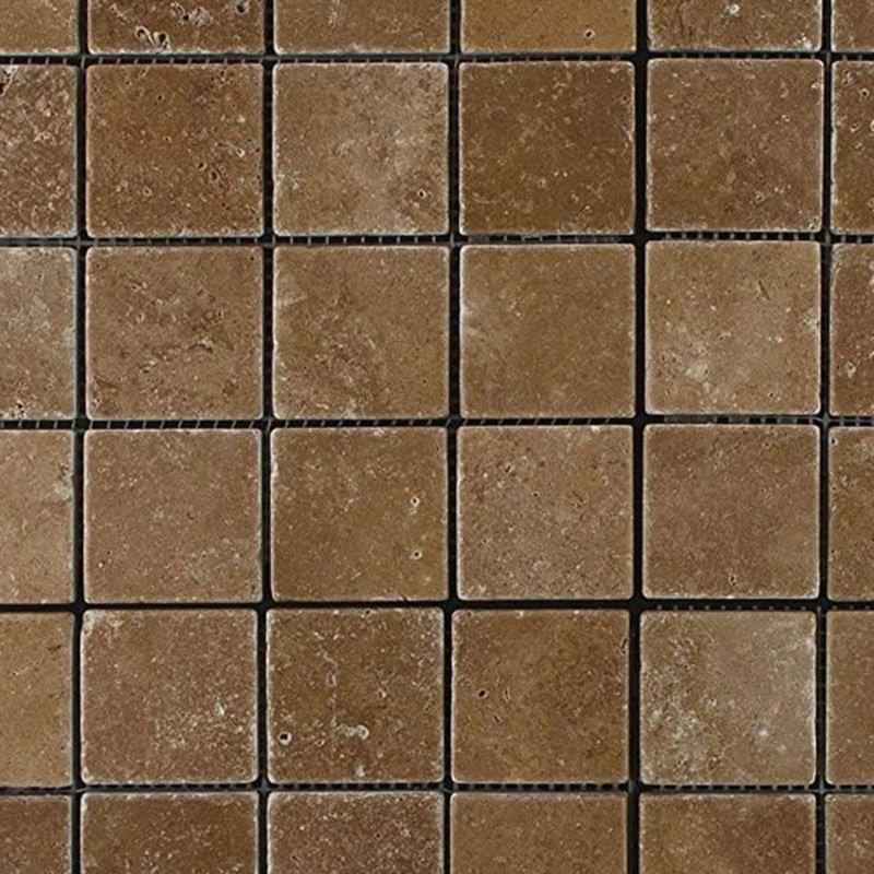 Tile Mosaic Depot 1 X 1 Travertine Grid Mosaic Wall Floor Tile Wayfair