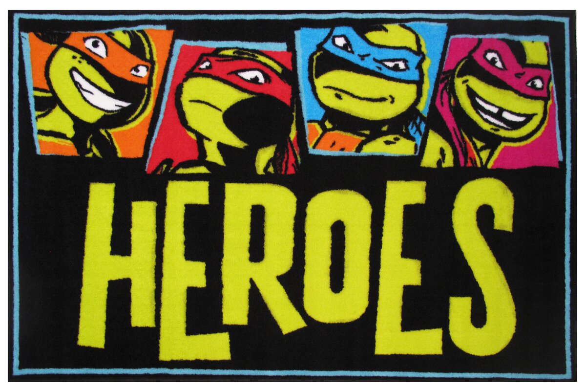 Ninja Turtles Heroes Area Rug