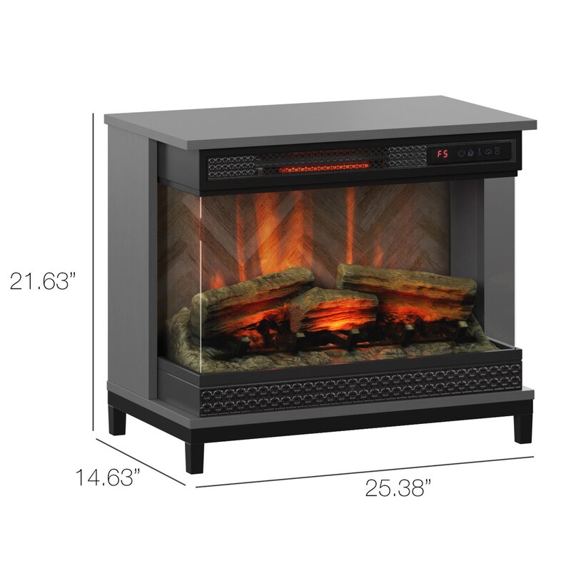 Wrought Studio Danyell Electric Fireplace Reviews Wayfair