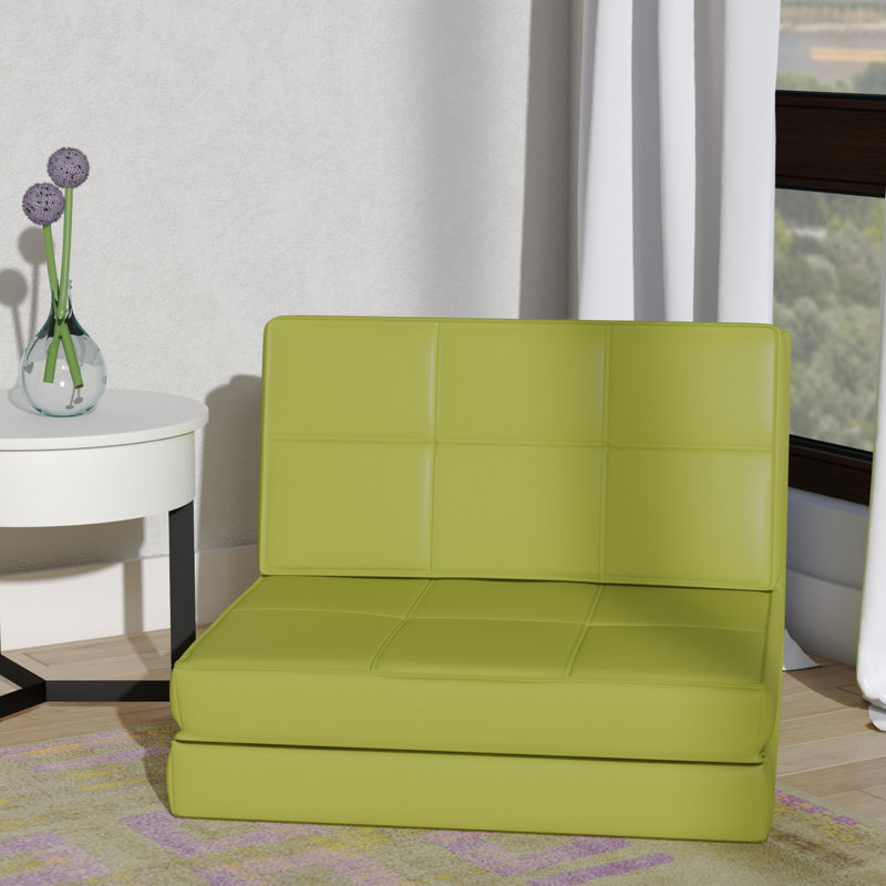 Onderdonk 29.1" W Faux Leather Convertible Chair