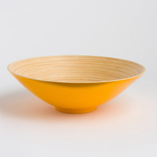 Yellow serving bowl clearance