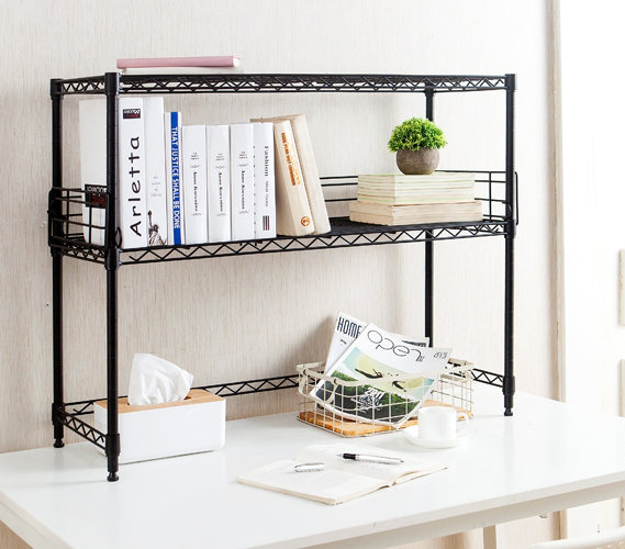 Rebrilliant Burroughs Desktop Etagere Bookcase Reviews Wayfair