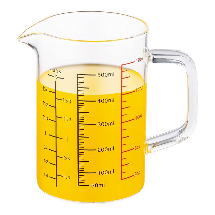 Boro 3.3 Measuring Cup Laboratory Glass Cup with Spout 100 ml, 3