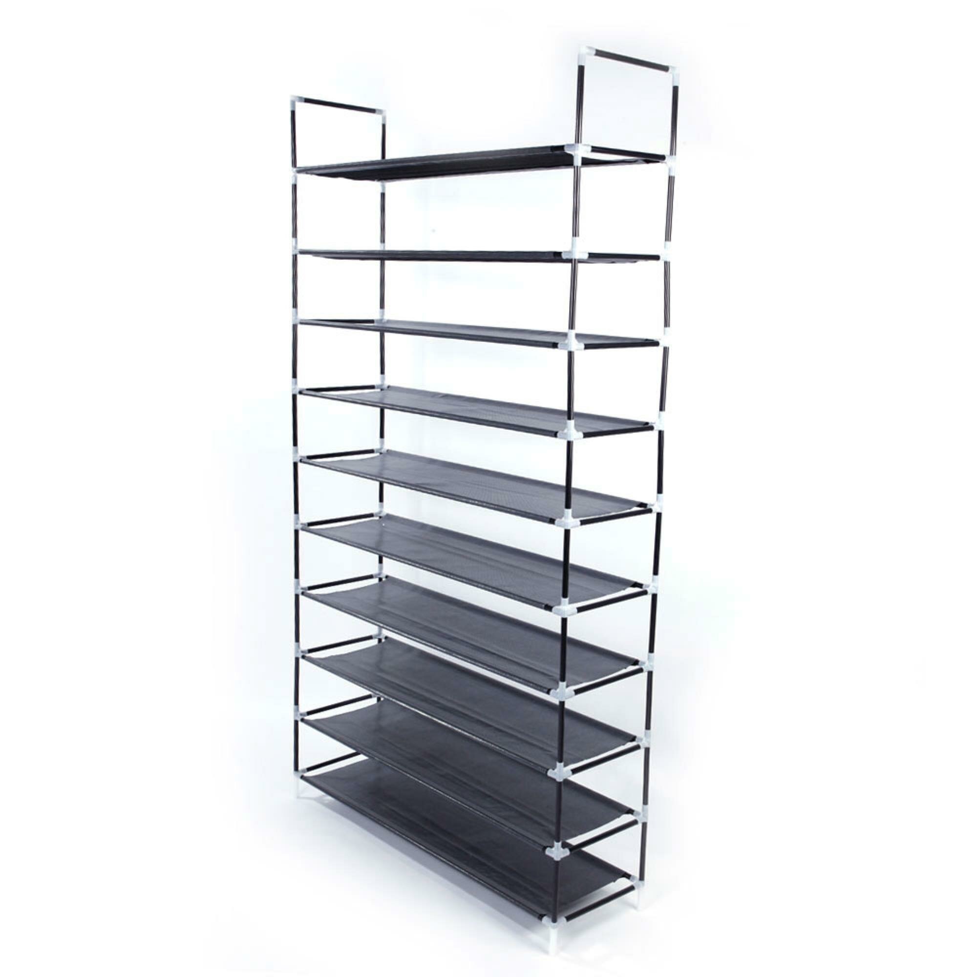 Rebrilliant Simple Assembly 10 Tiers Non Woven Fabric 20 Pair Shoe Rack Wayfair