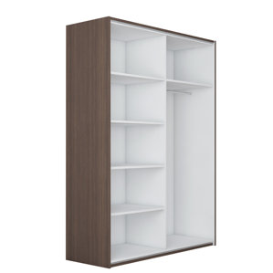 Zastrow 5 Shelves Armoire with Sliding Doors by Brayden Studio