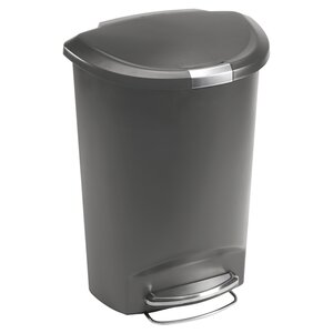 Plastic 13 Gallon Step On Trash Can