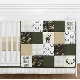 pink camo crib bedding set