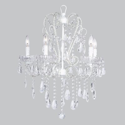 Whimsical 5 Light Candle Style Chandelier Jubilee Collection