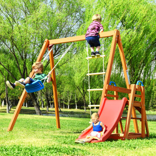 cheap wooden swing sets clearance