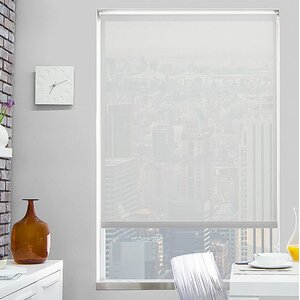 Semi-Sheer White Solar Shade