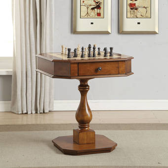 Major Q 28 Chess And Backgammon Table In Black Wayfair